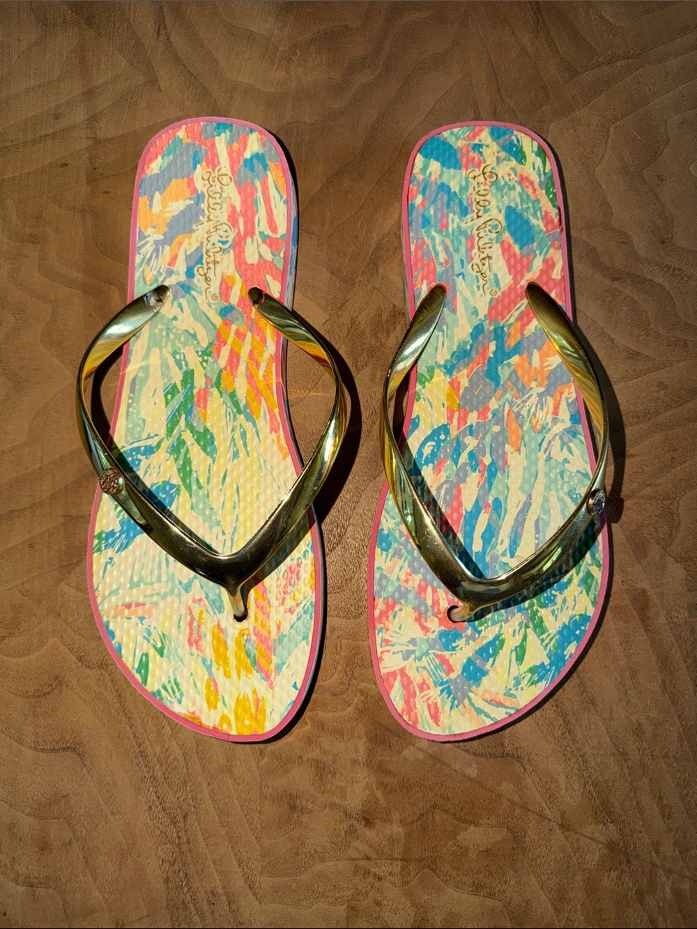Lilly Pulitzer Flip Flops Thong Sandals Size 10